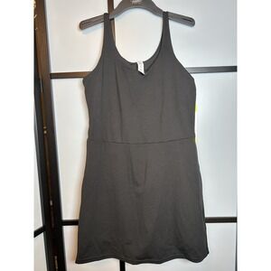Elle Sport Active Tank Dress Black Womens Small  NWT‎